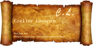 Czeller Levente névjegykártya